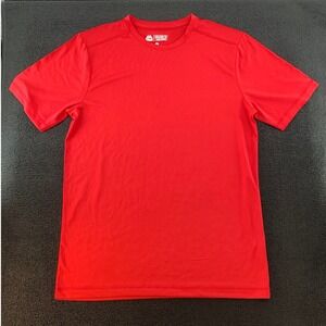 Majestic Athletic Red Evolution Coolbase Short‎ Sleeve TShirt Mens Size M